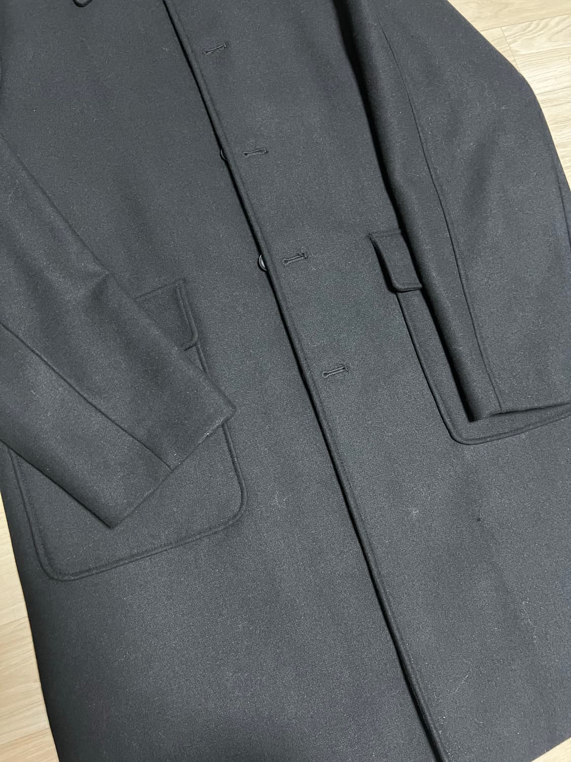 에잇세컨즈 발마칸 코트 블랙 L 상품이미지3