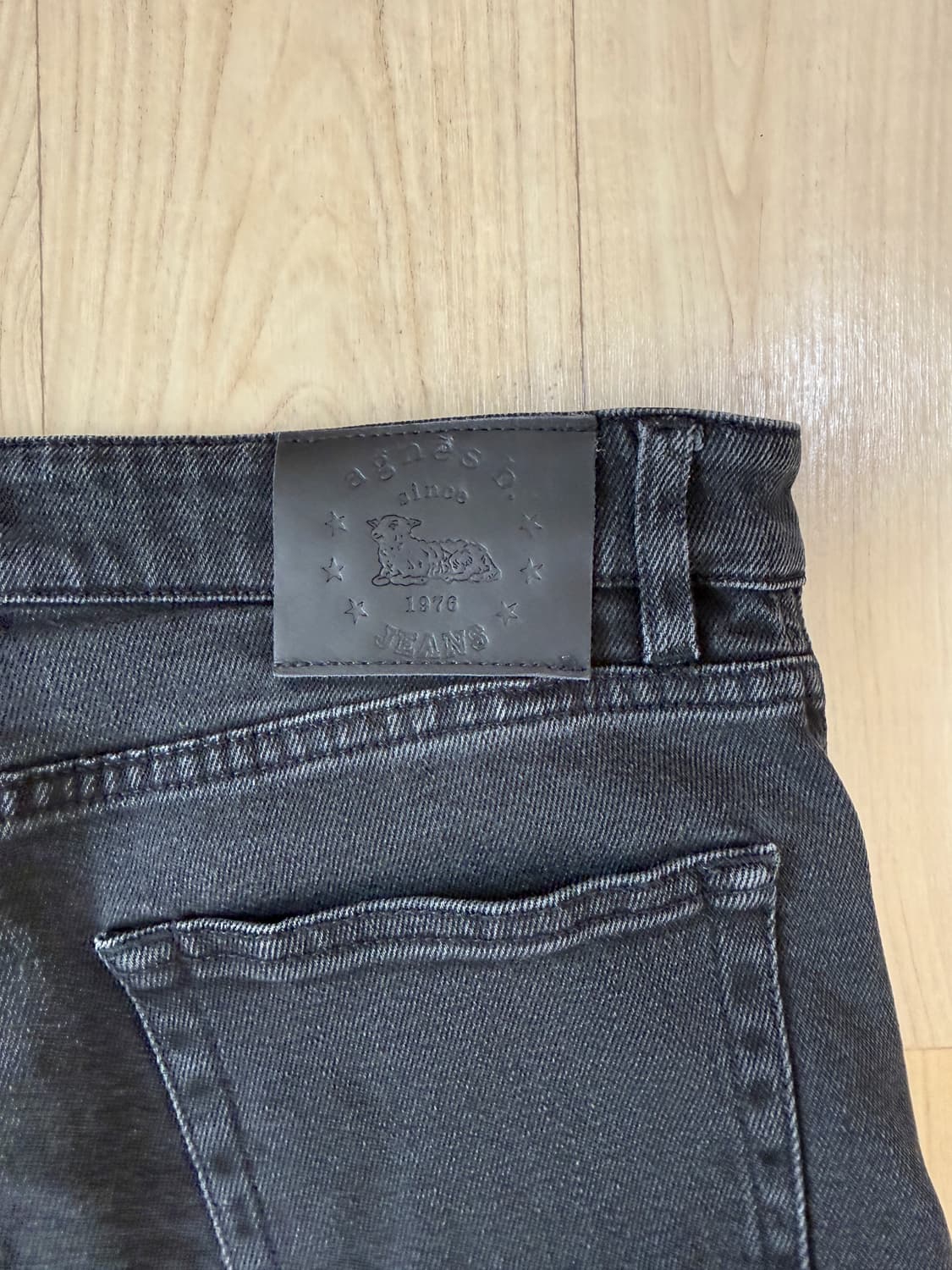 agnes b 흑청 데님 팬츠 상품이미지5