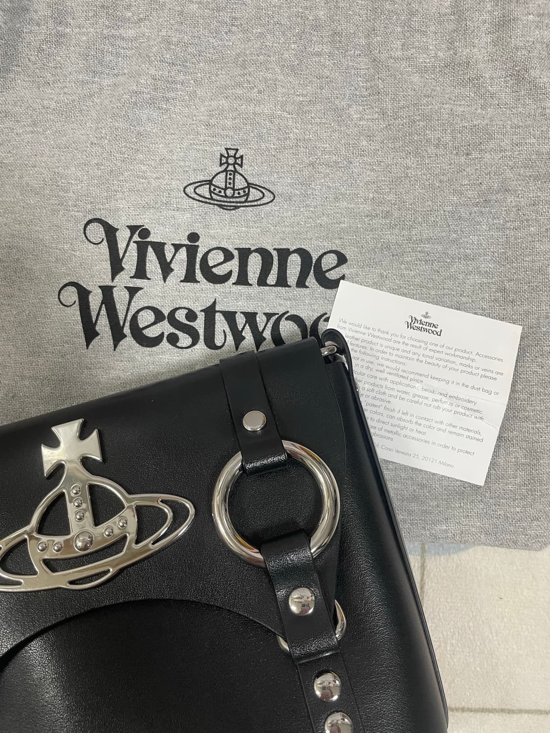  Vivienne Westwood satchel bag black 상품이미지8