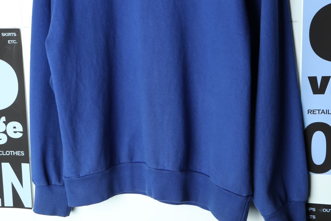 (L-2XL) 브랜드빈티지 맨투맨 티셔츠 피그먼트 블루 스트릿-7AF2 상품이미지4