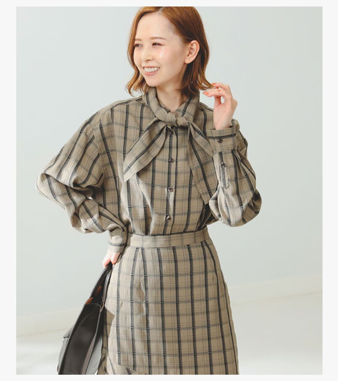 B:MING BY BEAMS - CHECK BIG TIE SHIRT 상품이미지4