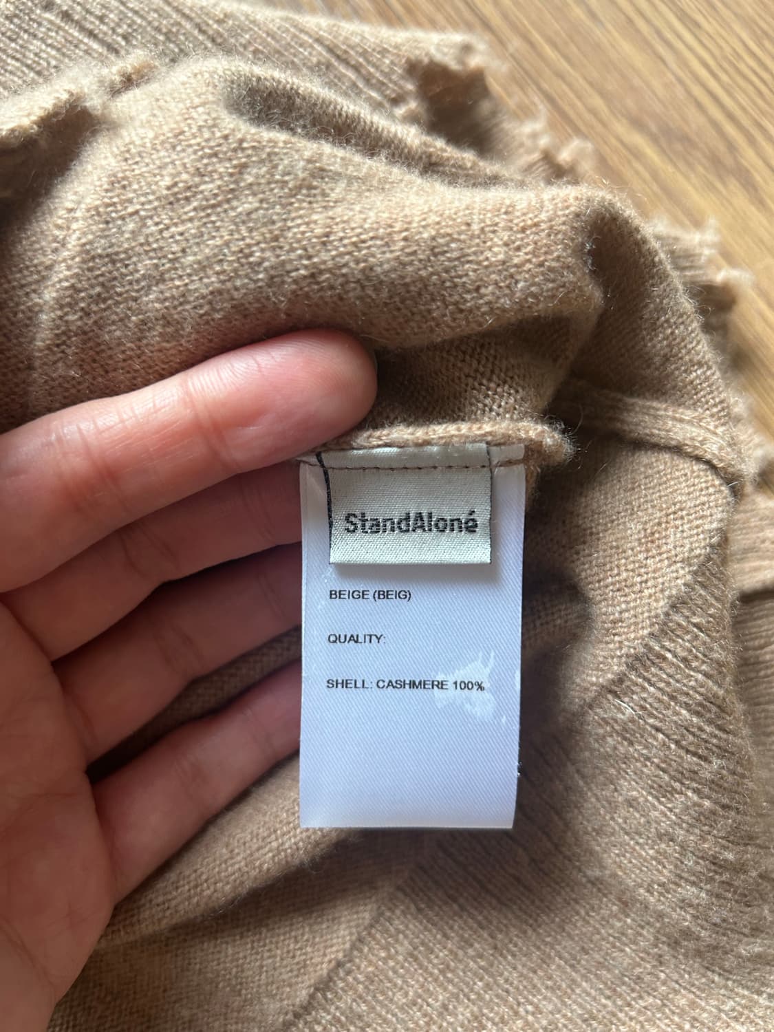 💕에크루💕StandAlone 캐시100 니트 조끼 상품이미지3