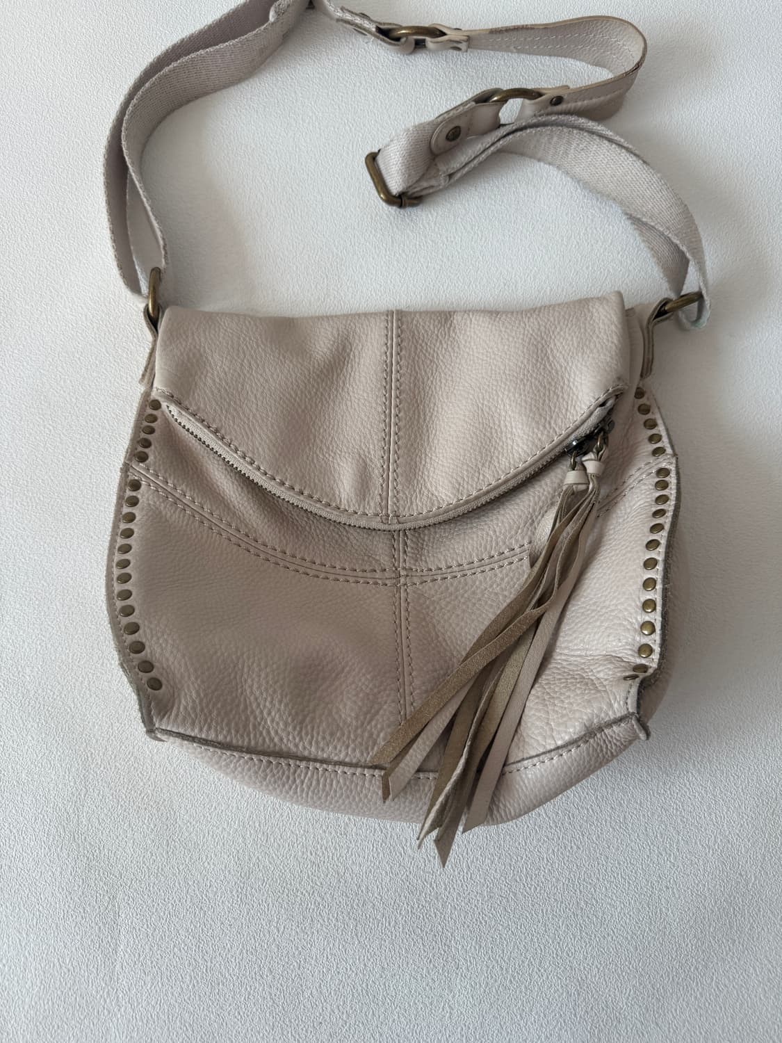 Pre owned 레더 스터드백 상품이미지4