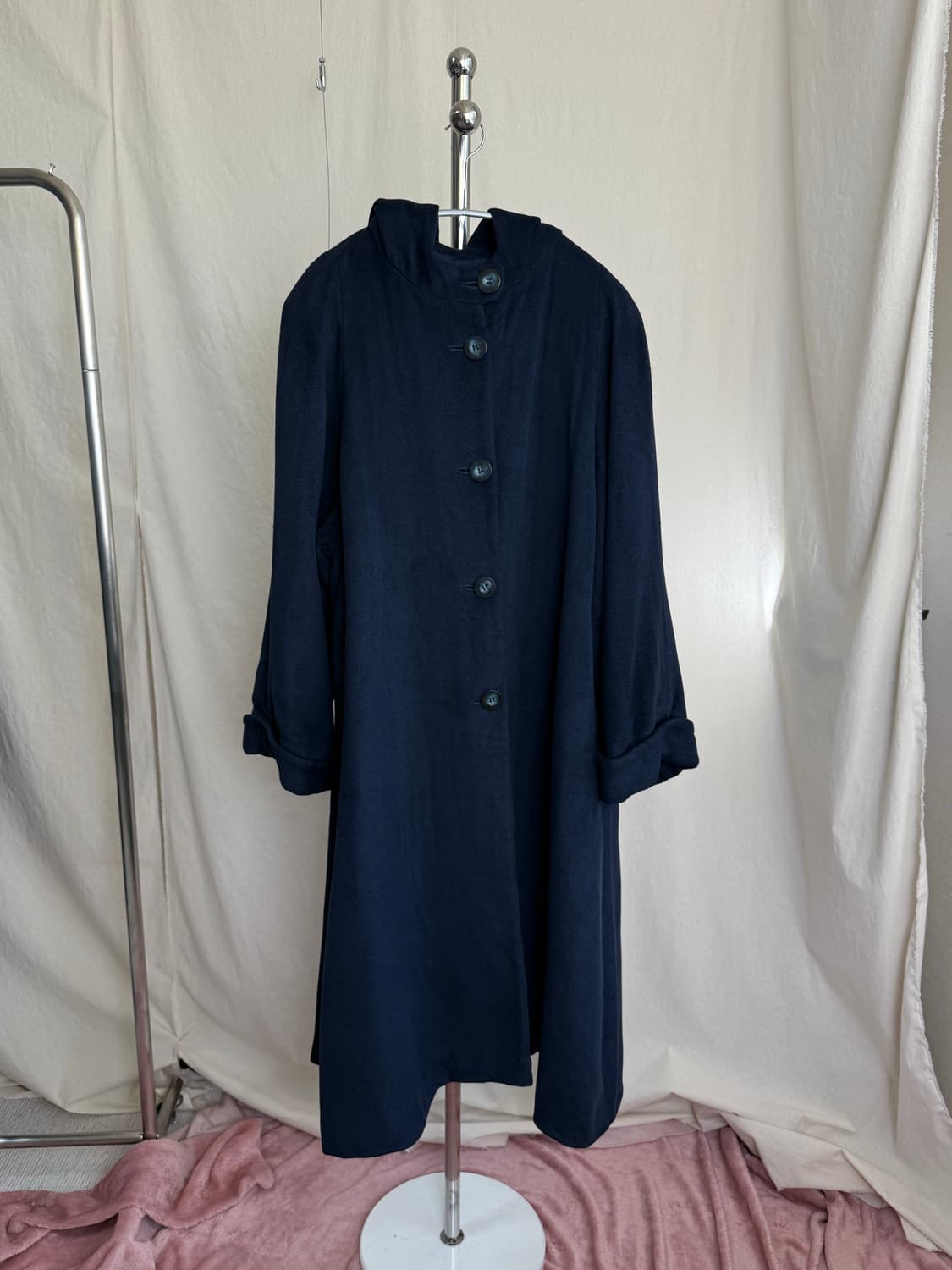 Deauville 실크 블렌드 후드 코트 상품이미지3