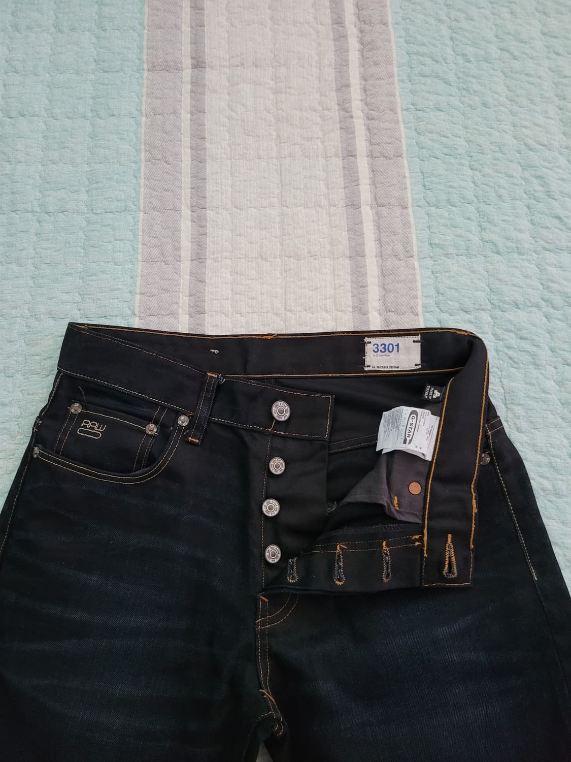 지스타로우 G star raw 3301 스트레이트 다크블루데님 29사이즈 상품이미지2