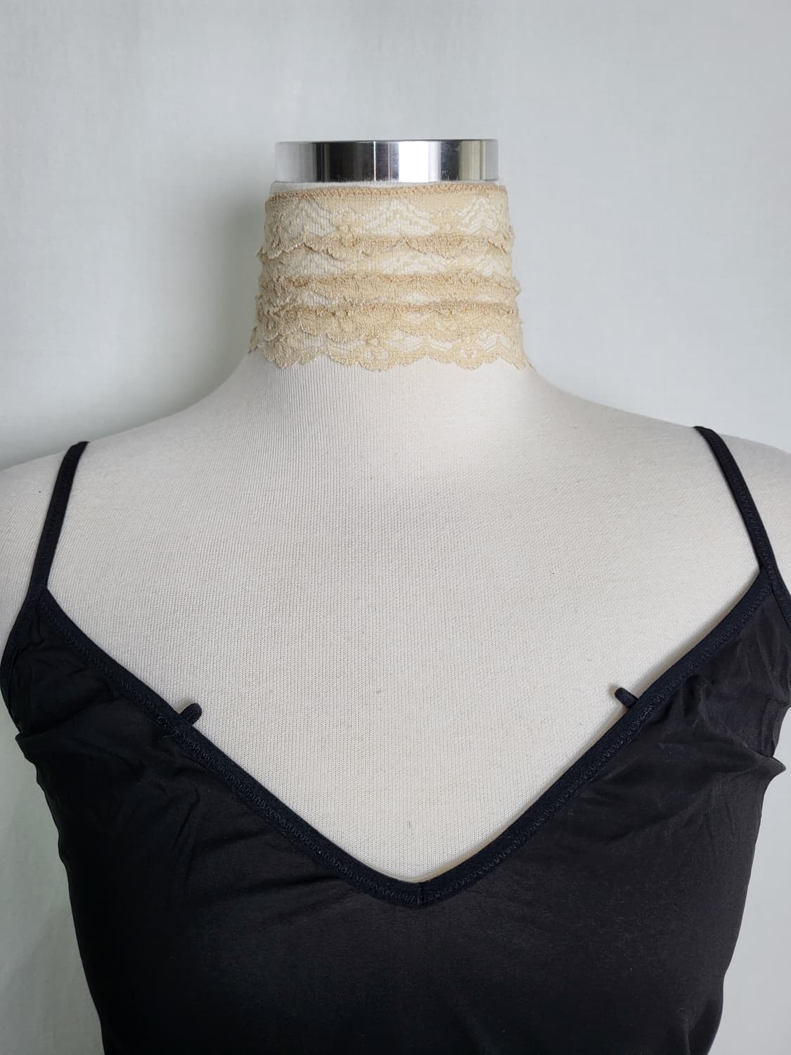 빈티지 세레니티 블랙 슬립 캐미솔 나시 상품이미지3