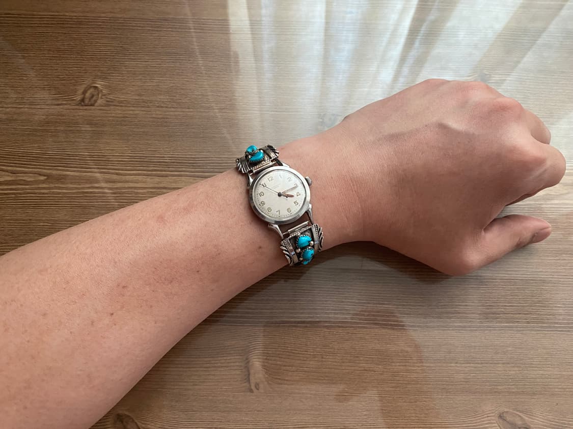 JW 벤슨 빈티지시계, 터키석 브라이슬렛 판매합니다. 상품이미지9