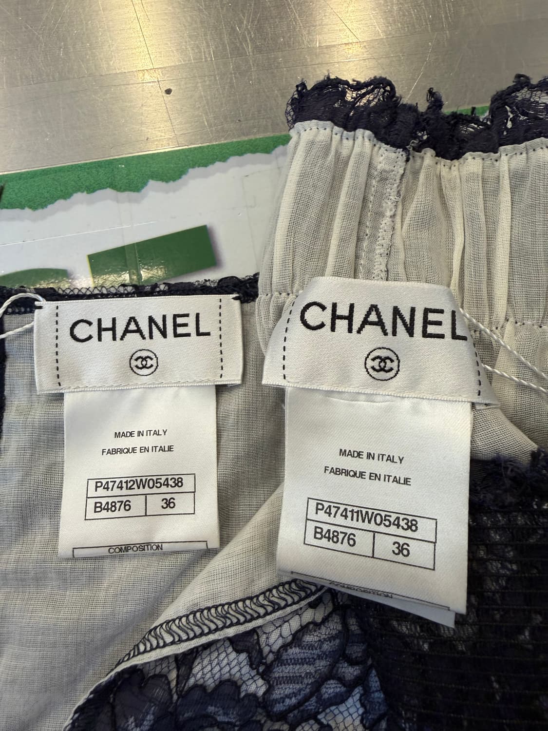 샤넬 레이스 셋업 탑 & 스커트 셋업 상품이미지3