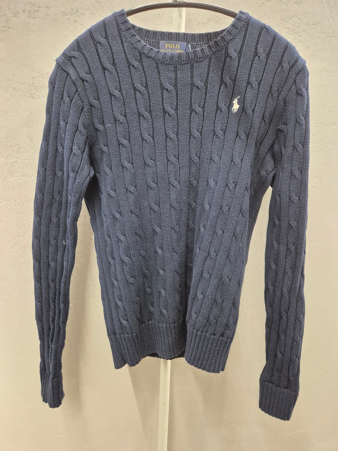 폴로 랄프로렌 네이비 꽈배기 니트 S 상품이미지2