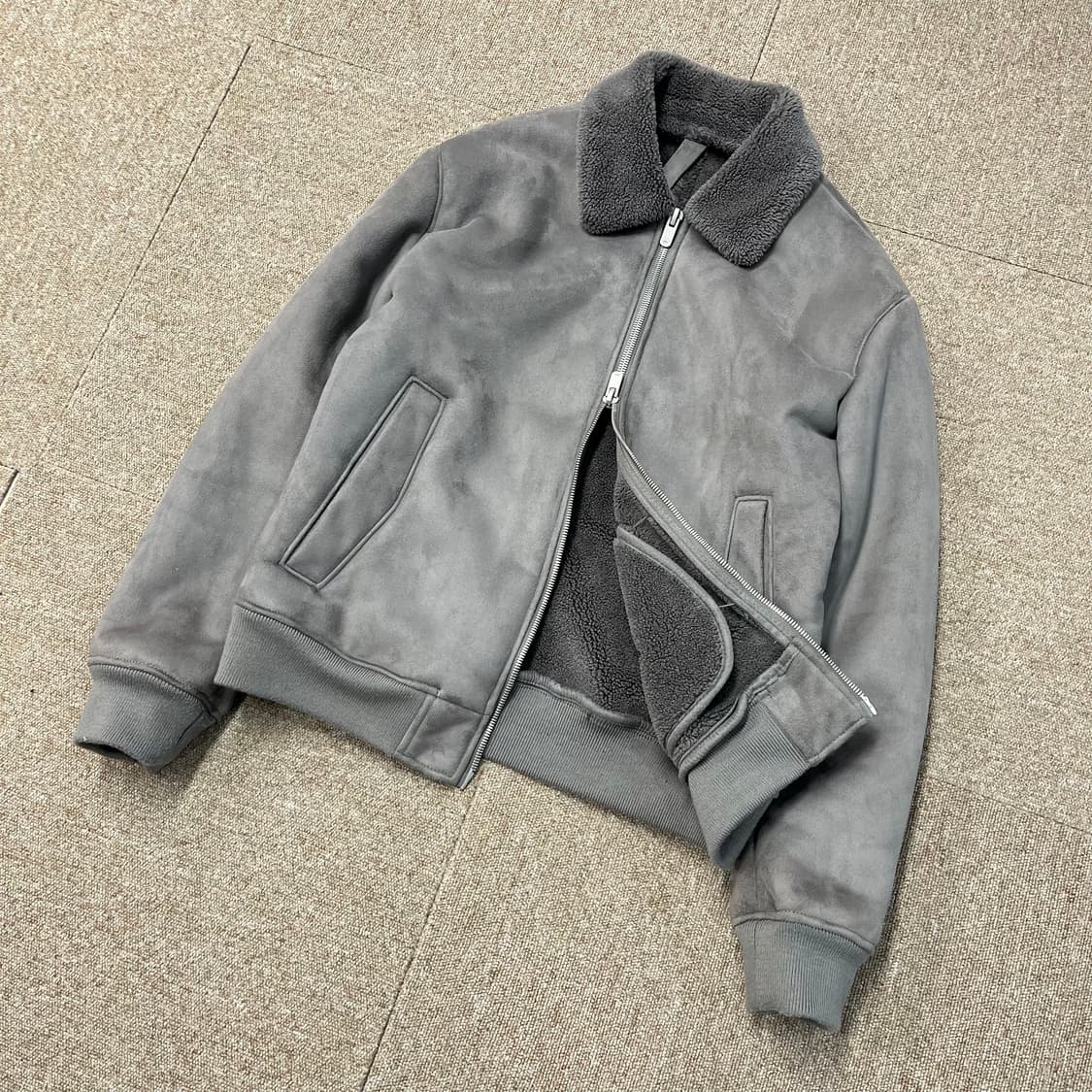 자라 스웨이드 무스탕 투웨이 자켓 상품이미지1