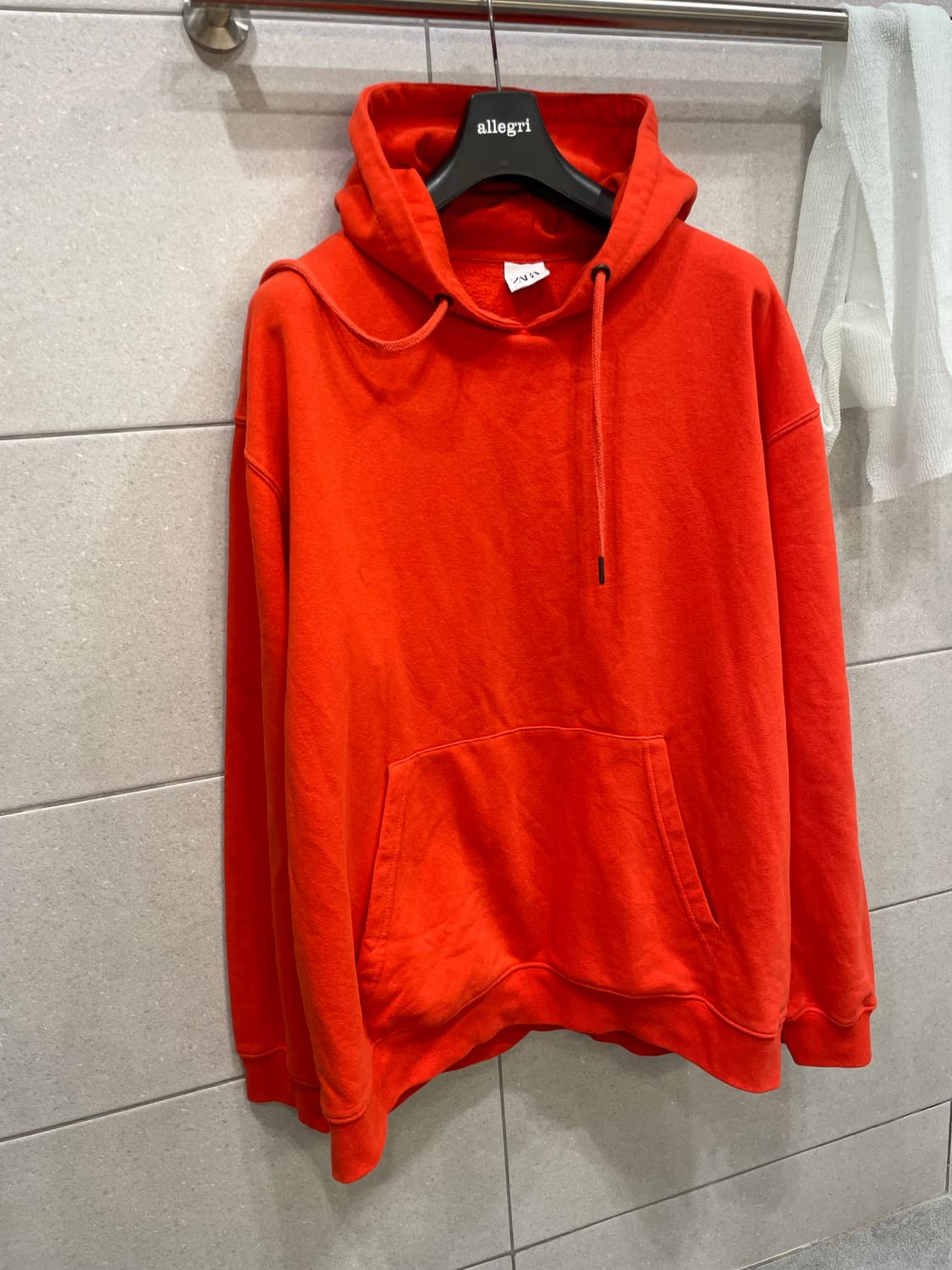 자라 zara 오버핏 무지 후드티 xl 상품이미지1