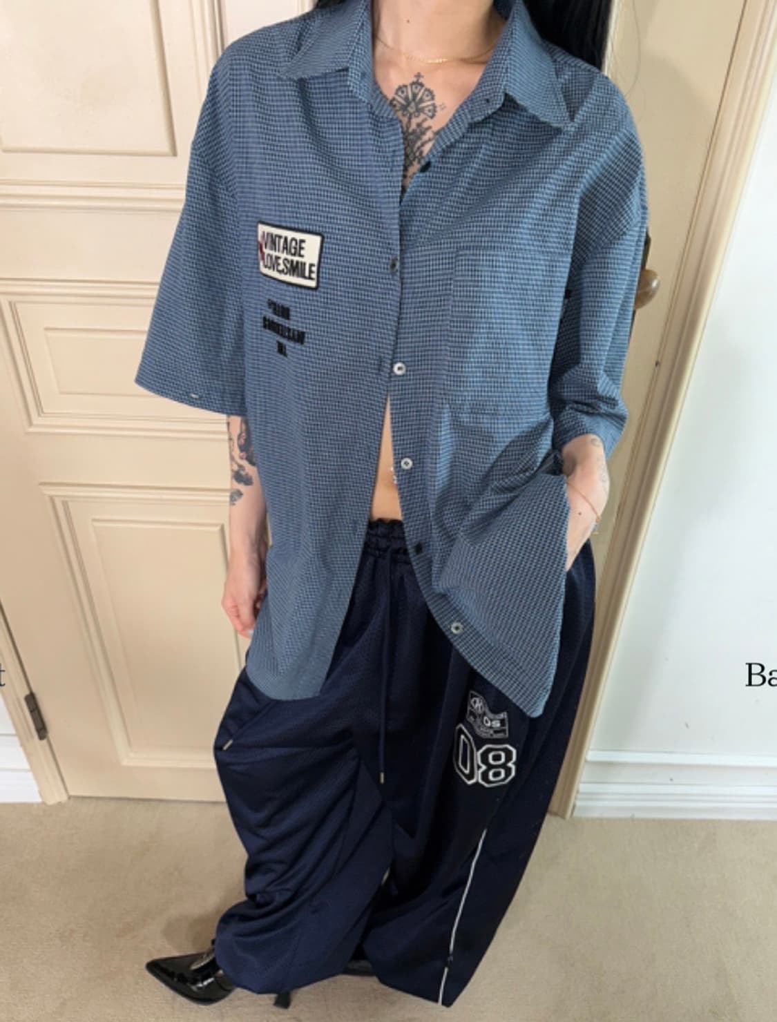 더미스테리어스호텔 투웨이 체크 셔츠 상품이미지6