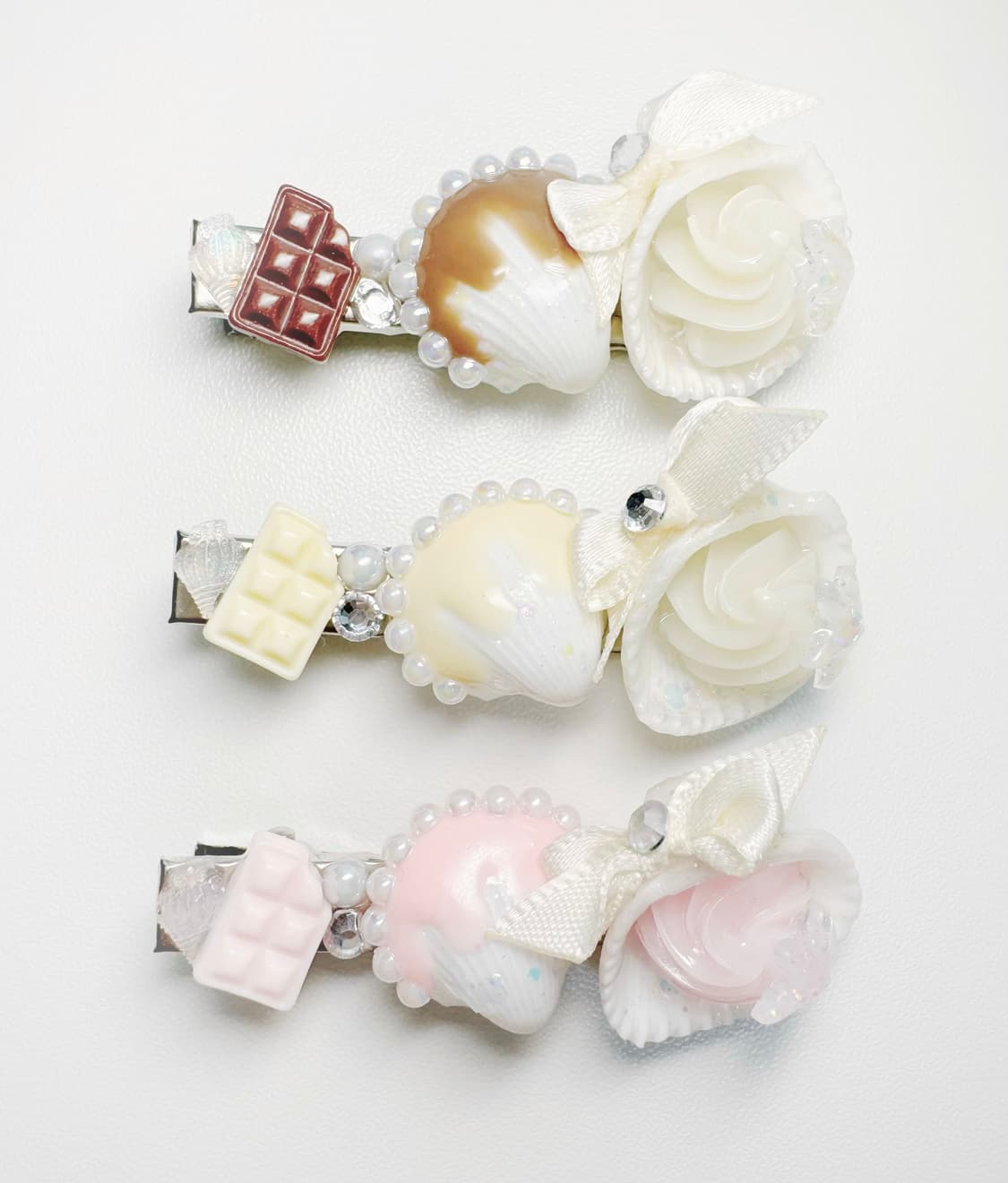 [handmade] chocoshell hairpin / 초코쉘 헤어핀  상품이미지1