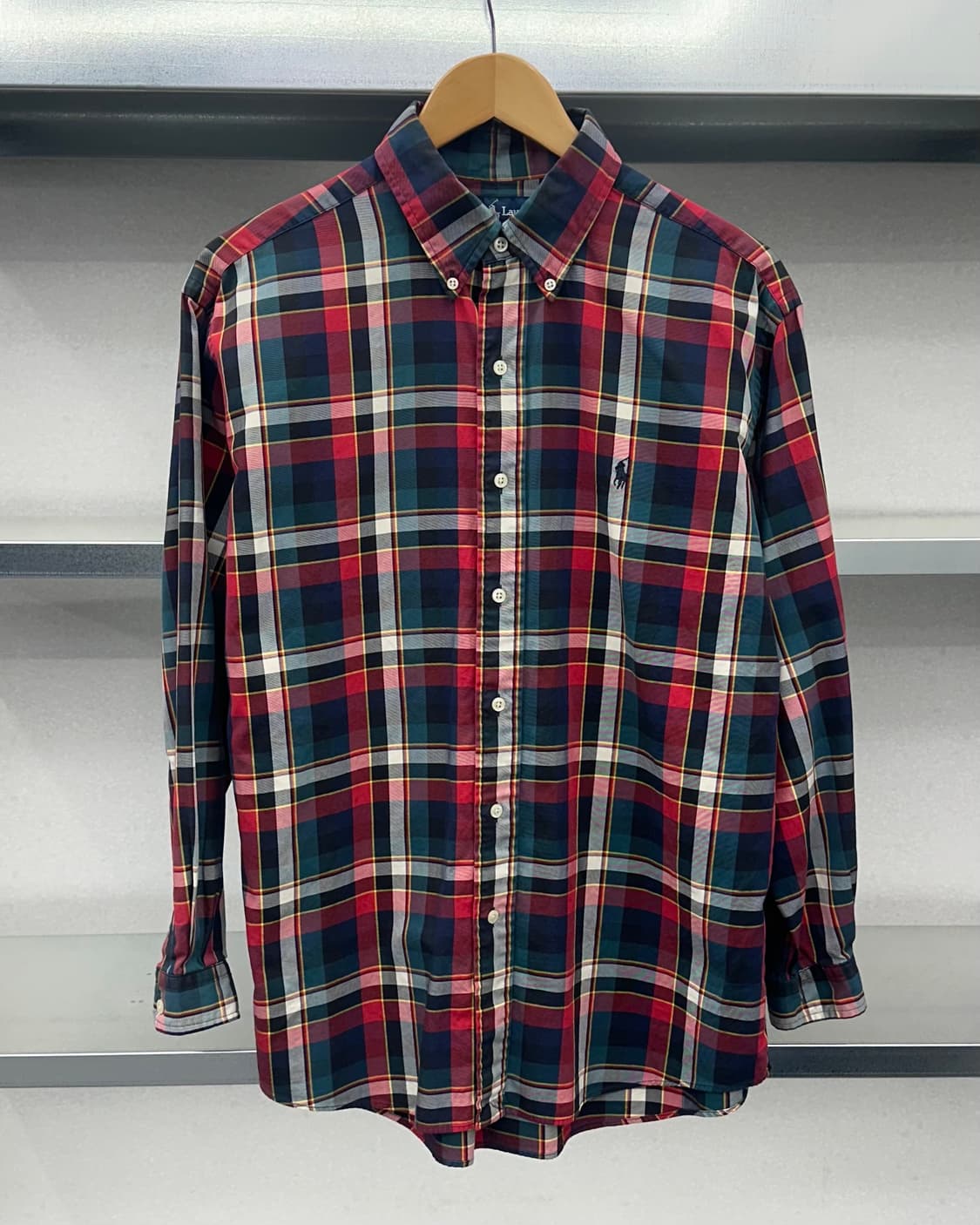 (95)90'S 폴로 체크 셔츠-M1969 상품이미지1