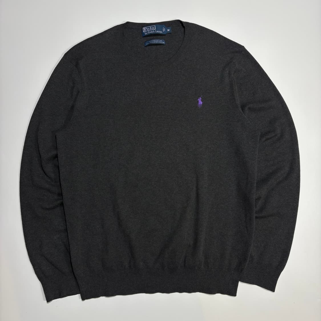 폴로 랄프로렌 차콜 라운드니트 상품이미지1