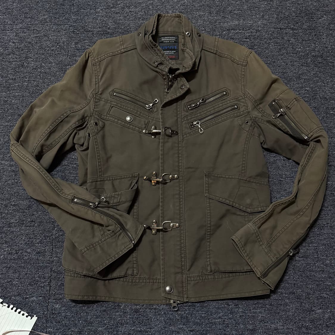 빈티지 펑크 카키브라운 자켓 상품이미지1