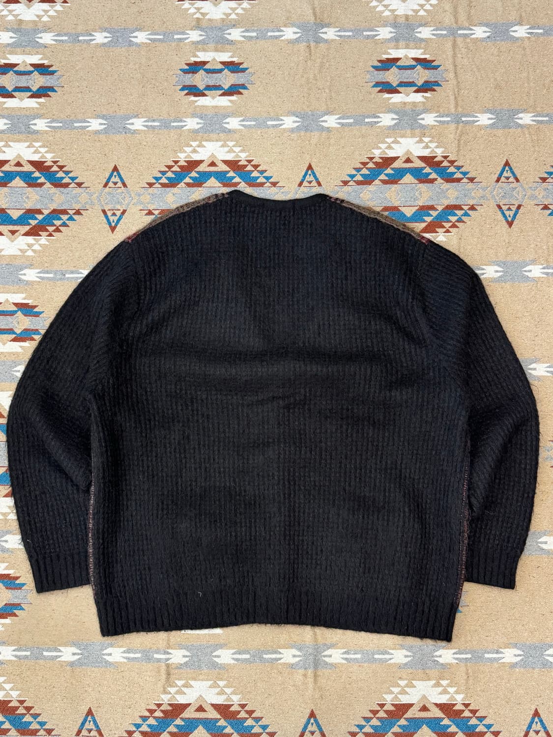 [XL] 슈프림 브러쉬드 그리드 가디건 블랙 상품이미지6