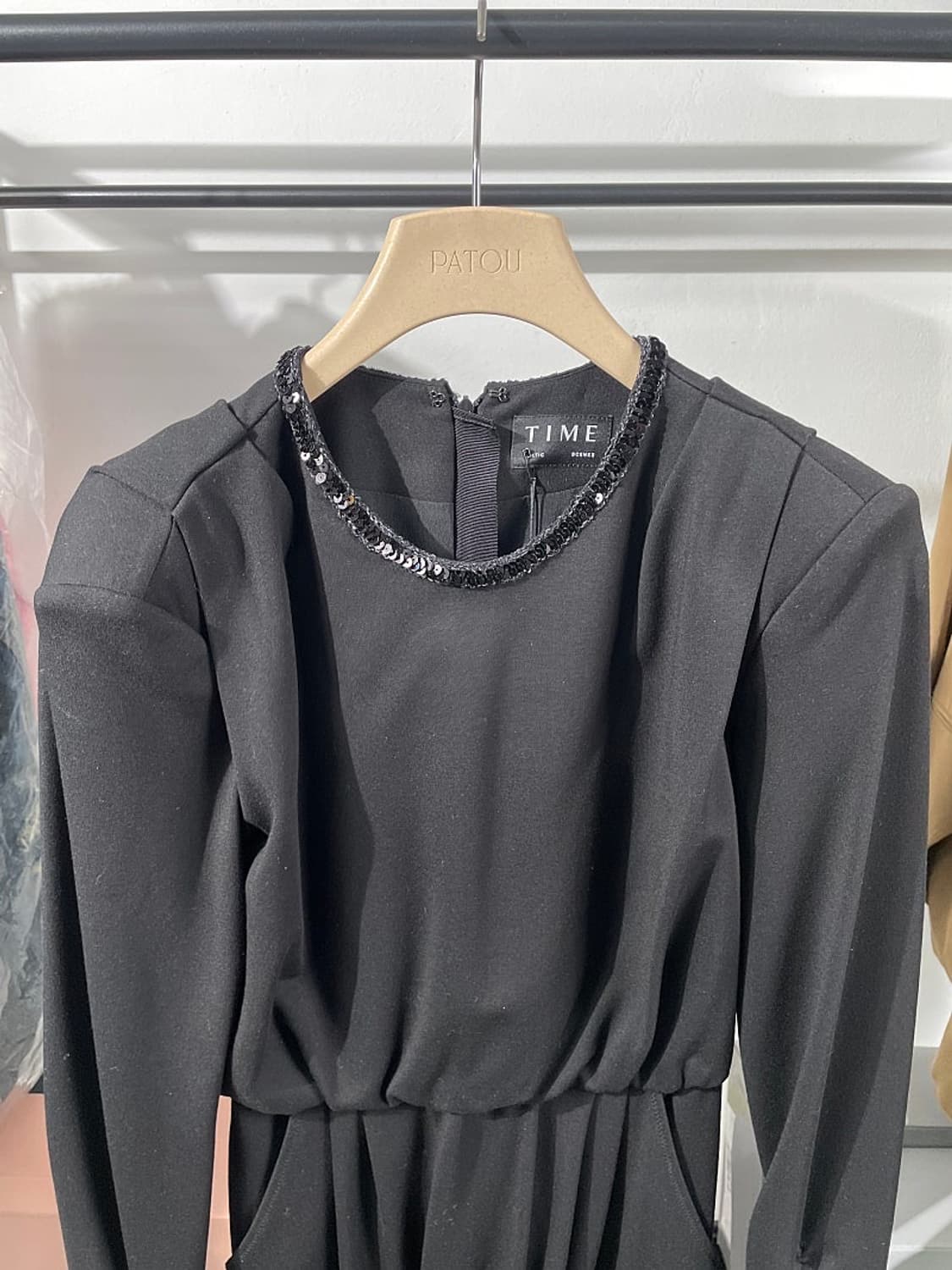 (정품/새상품) TIME 타임 여성 블랙 드레스 상품이미지3