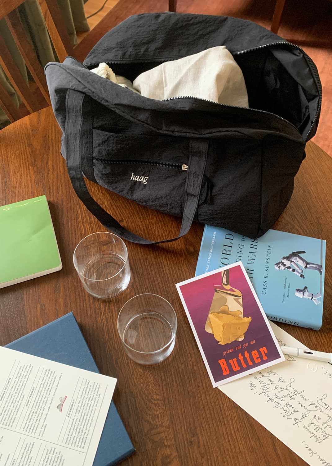 헤이그 더플 백 블랙 haag duffle bag black 상품이미지2