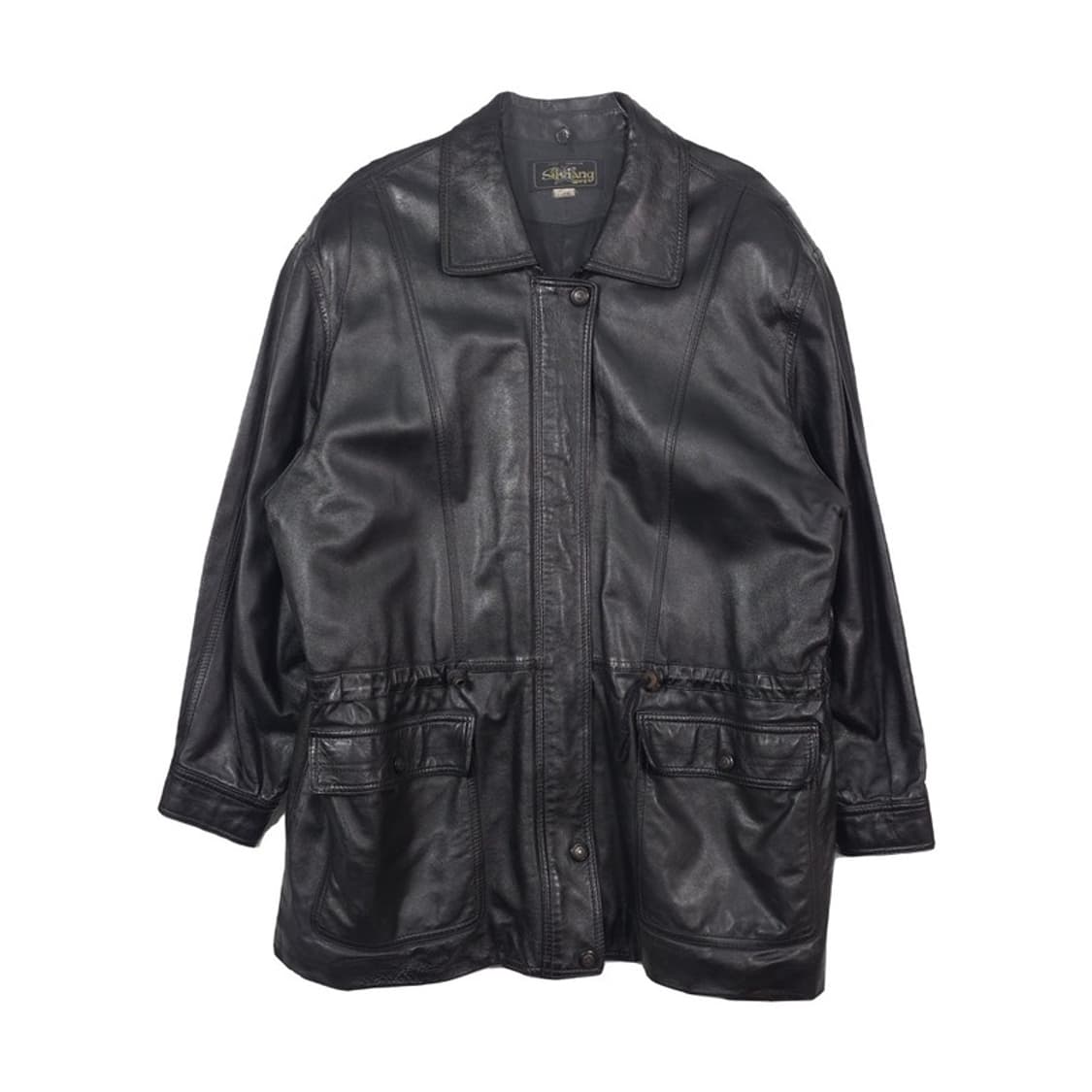 실비앙 리얼 양가죽 오버핏 사파리 자켓 상품이미지1