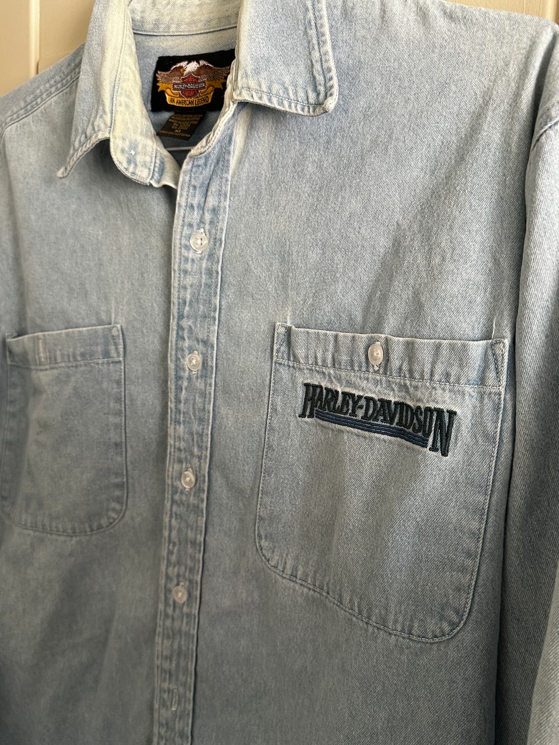 90s~00s Harley-Davidson Denim Shirt 상품이미지6