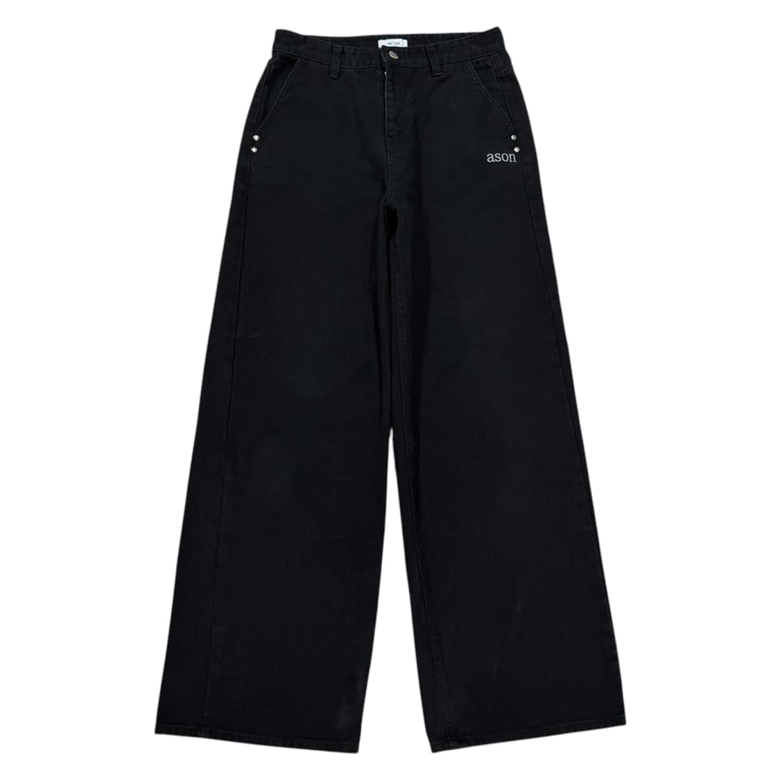ASON 애즈온 스모그 와이드 팬츠 바지 블랙 M 상품이미지2