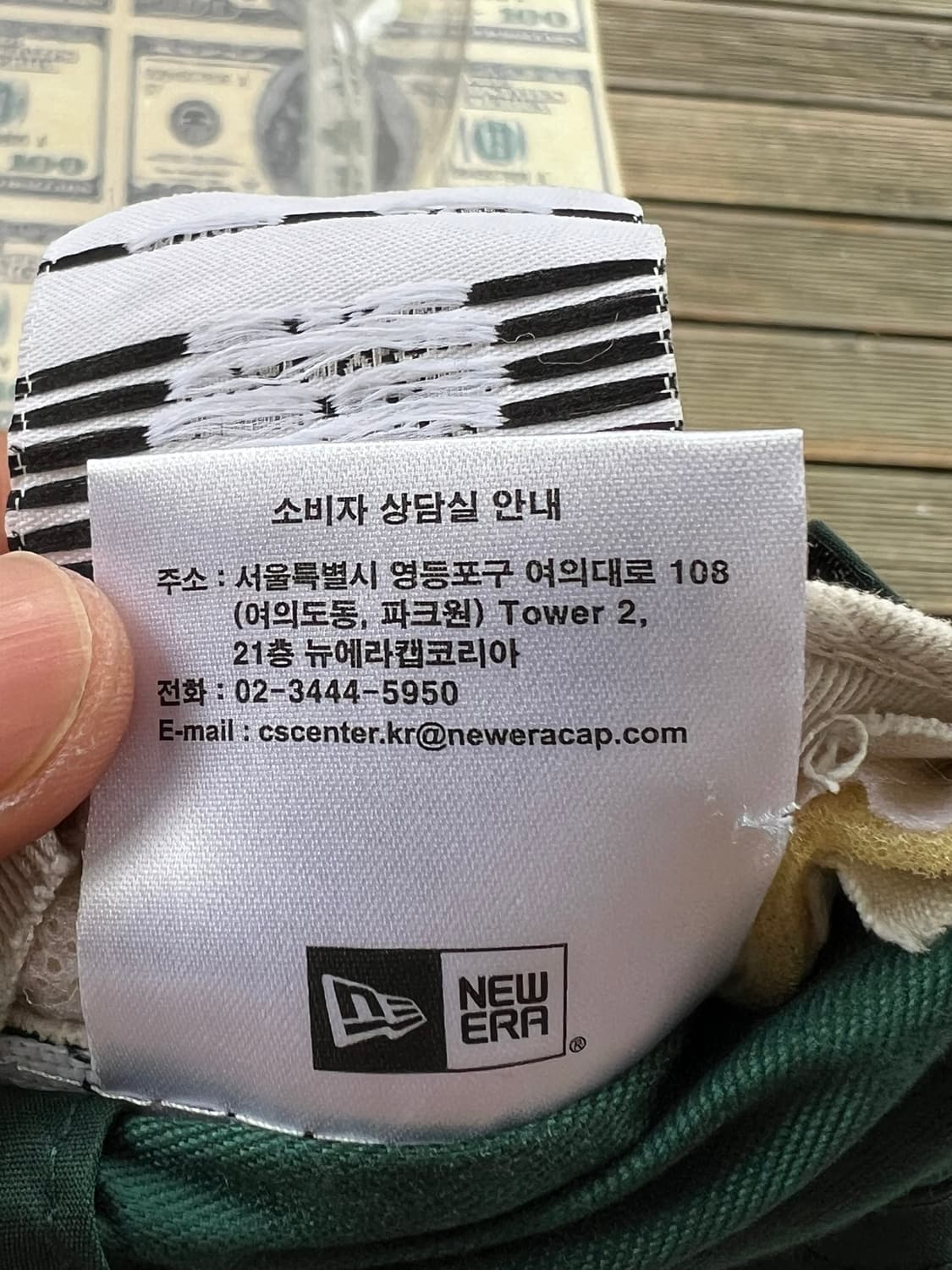 에센셜 x 뉴에라 레트로 크라운 스트랩백 캡 다크 그린 상품이미지10