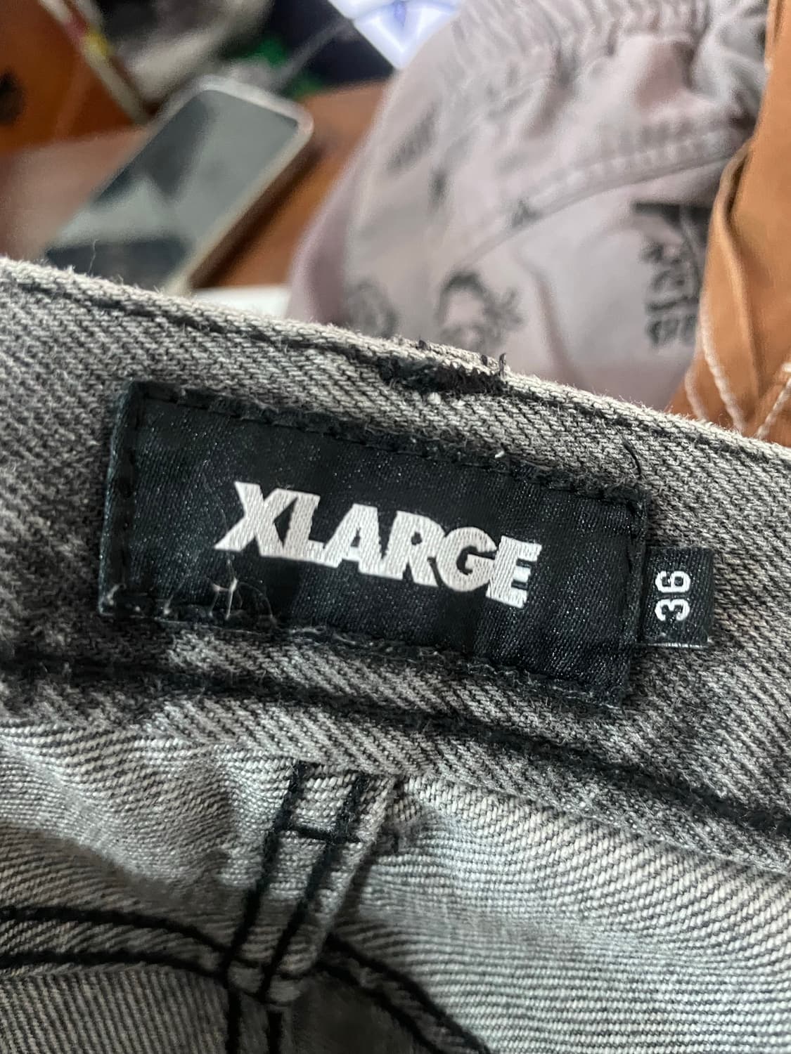XLARGE 엑스라지 블랙 데님팬츠 36 상품이미지7