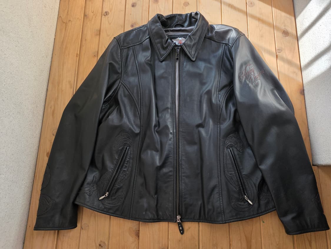 빈티지 할리데이비슨 라이더 자켓 레더 모터사이클 xl usa 고딕 상품이미지3