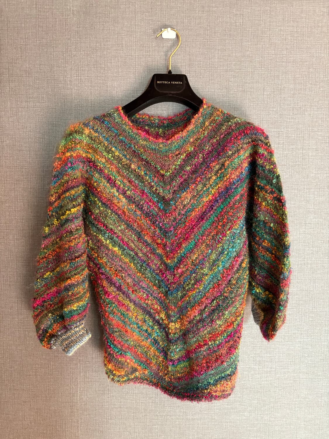 🌈 핸드메이드 무드 멀티컬러 부클 니트 Japan vintage  상품이미지1