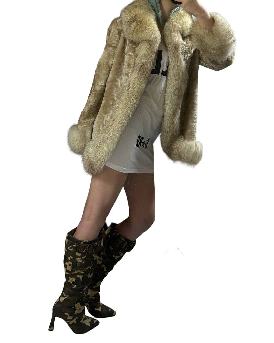 핀터레스트 무드 리얼 퍼 자켓 상품이미지1