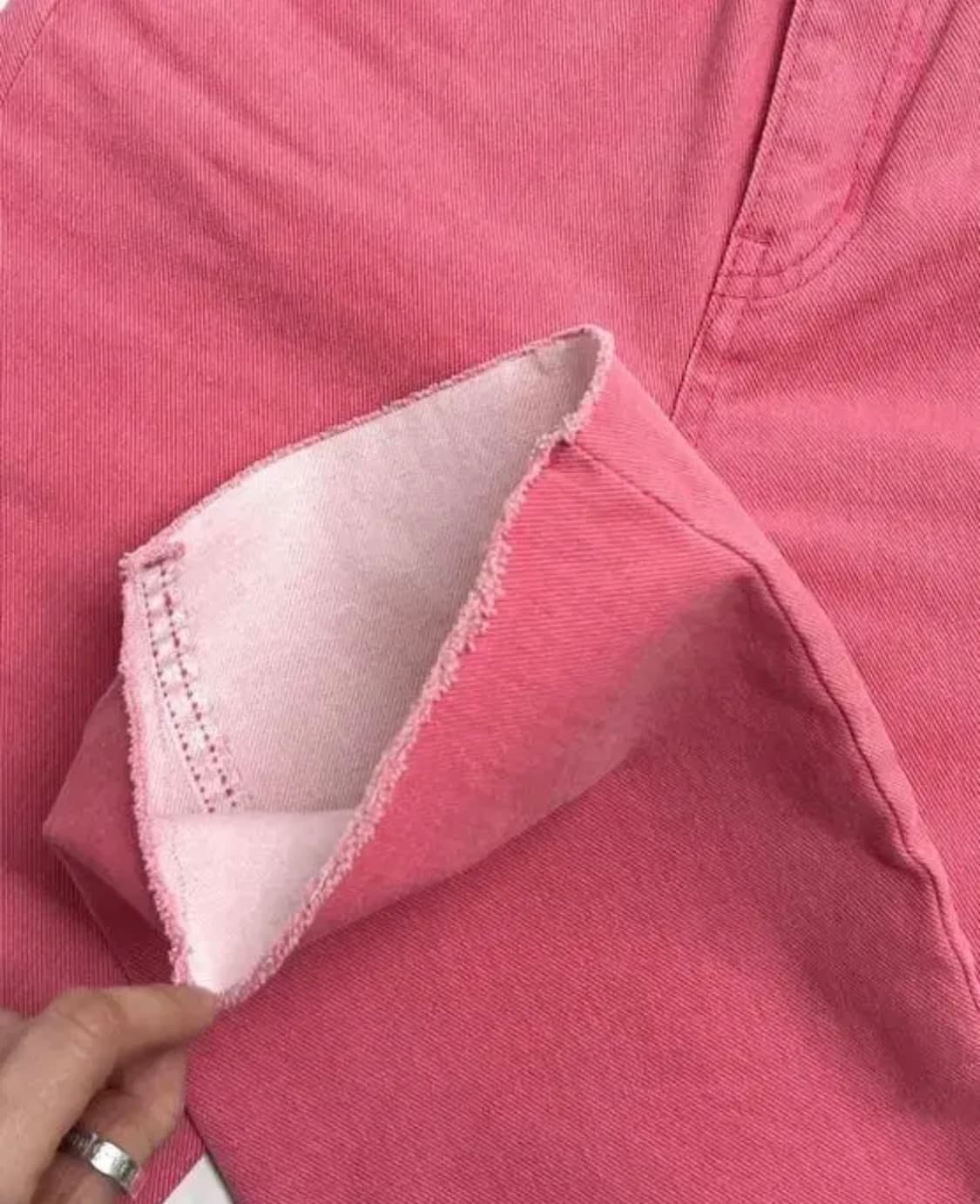 [L 새상품]페일제이드 핫핑크 부츠컷 데님팬츠 상품이미지8