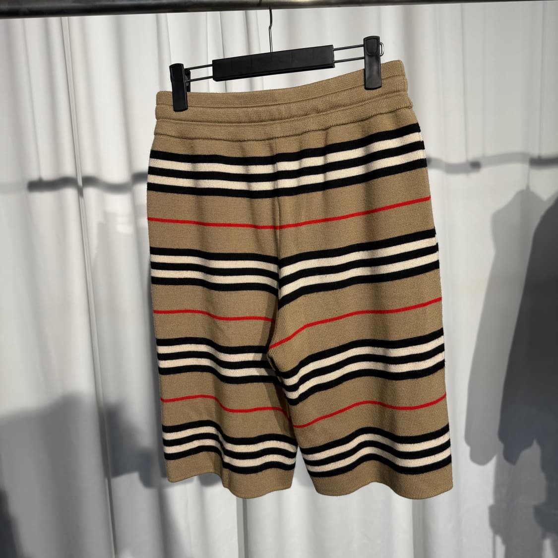 (100) 버버리 빈티지 체크 아카이브 메리노 울 니트 반바지 상품이미지3