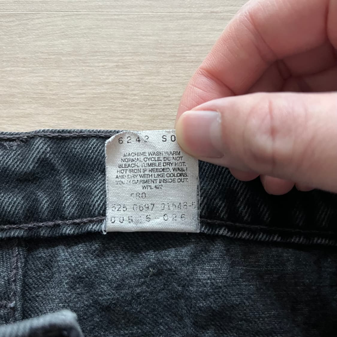 [34X32] 90s 빈티지 리바이스 565 블랙 상품이미지3