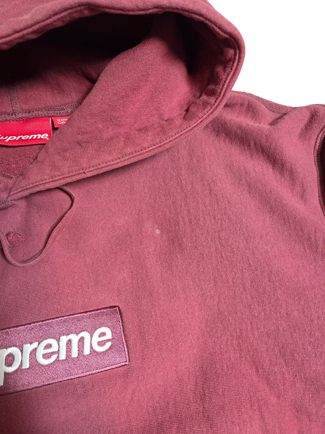 "Supreme Box Logo Hooded Sweatshirt Plum 상품이미지3