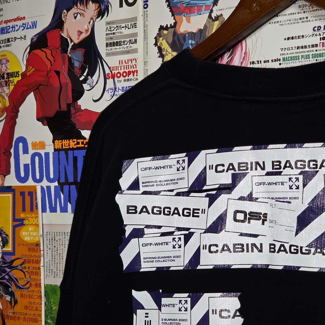 오프화이트 에어포트 애로우 테이프 스웻 맨투맨 상품이미지3