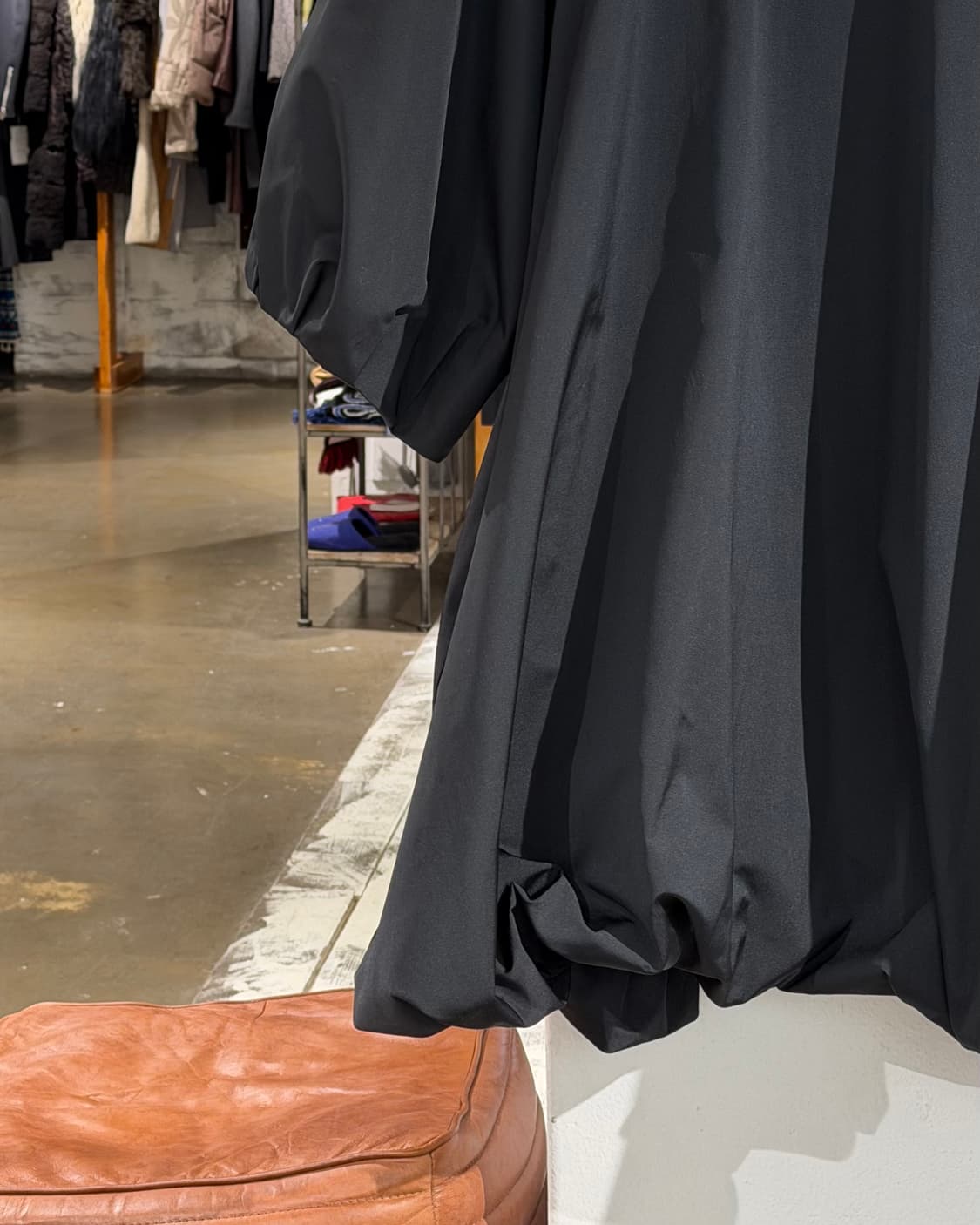 시몬 로샤 블랙 피터팬 카라 타페타 벌룬 드레스 상품이미지5