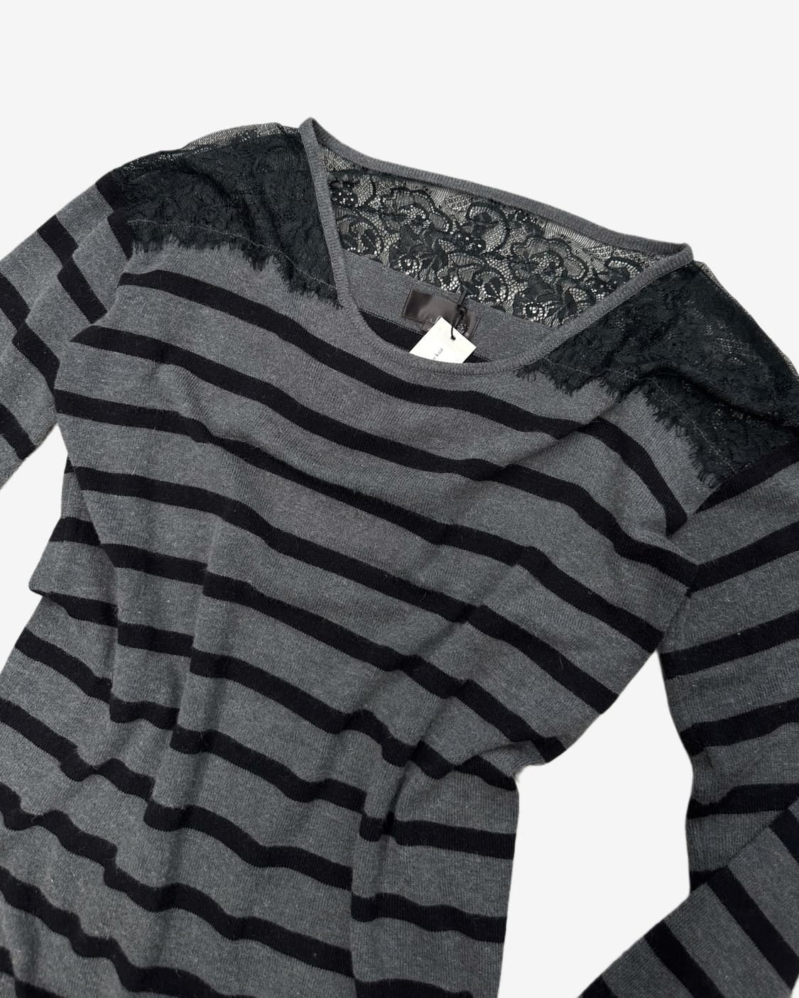 lace york grey stripe knit 상품이미지2
