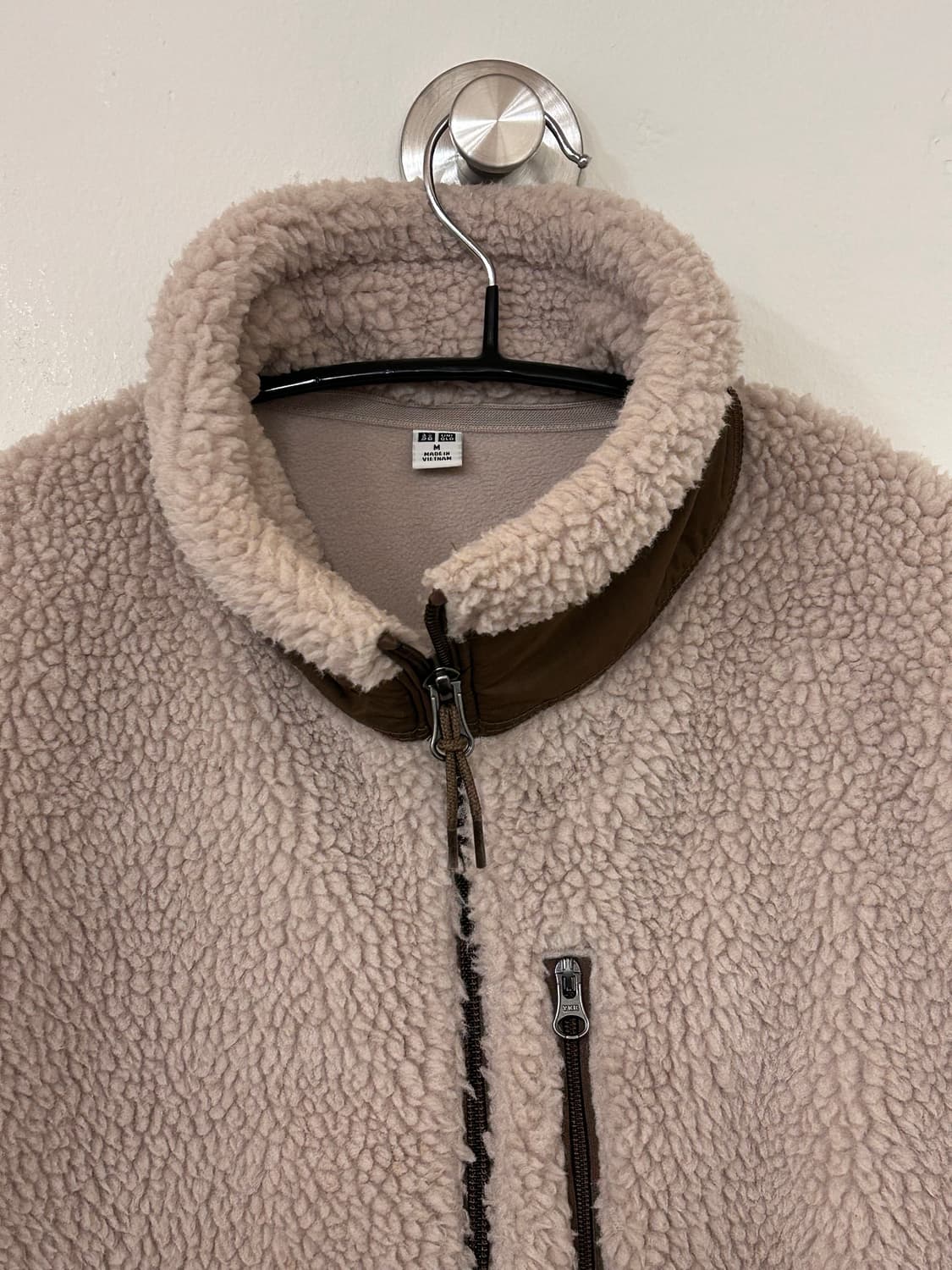 유니클로 플리스 자켓 베이지 m 상품이미지4