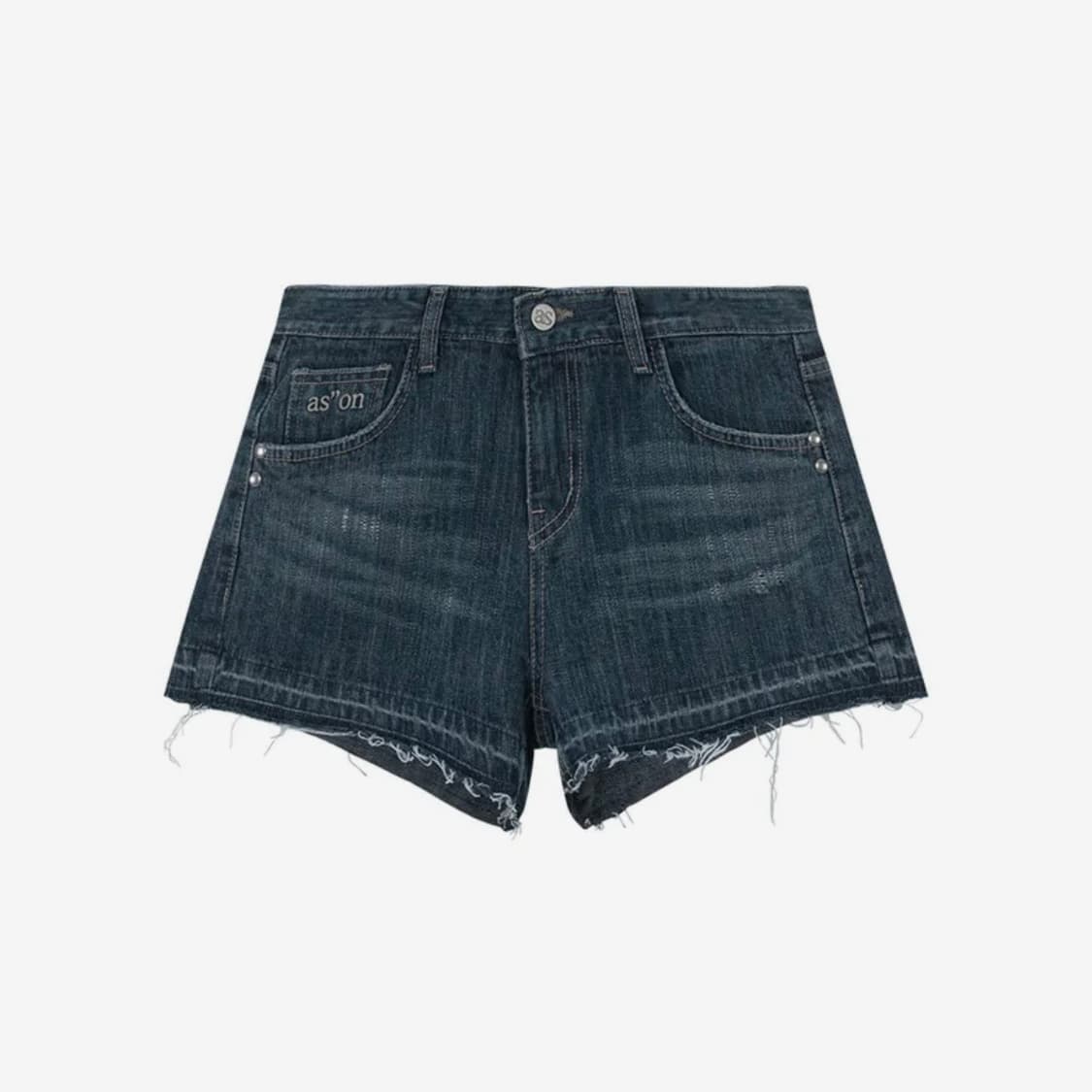 애즈온 데님 팬츠 FOLD DENIM SHORT PANTS / BLUE 상품이미지2