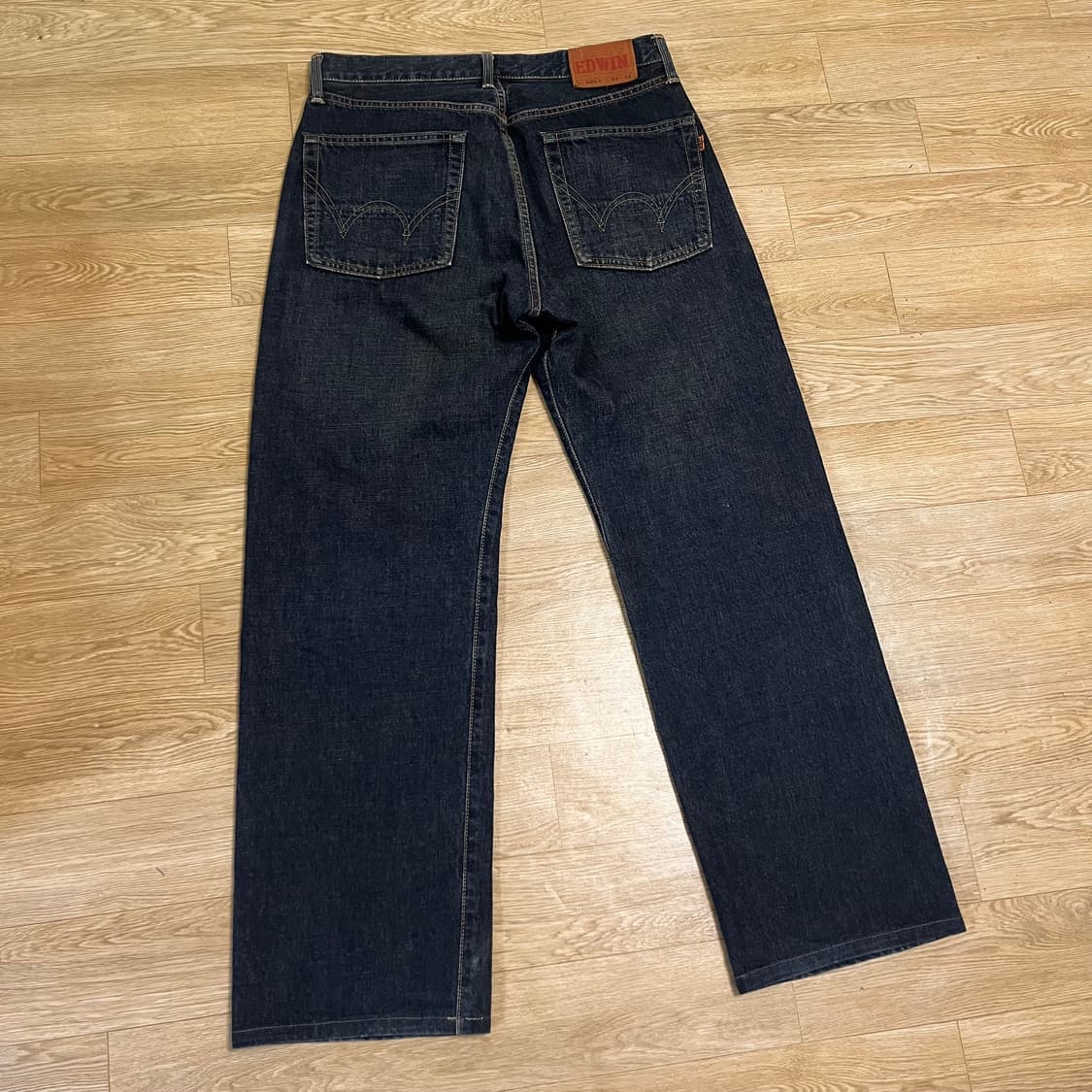 32) 에드윈 505x 셀비지 오렌지 녹워싱 재팬 데님 상품이미지2