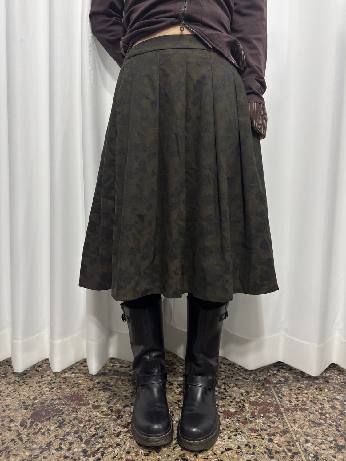 uniqlo camo midi skirt 상품이미지3