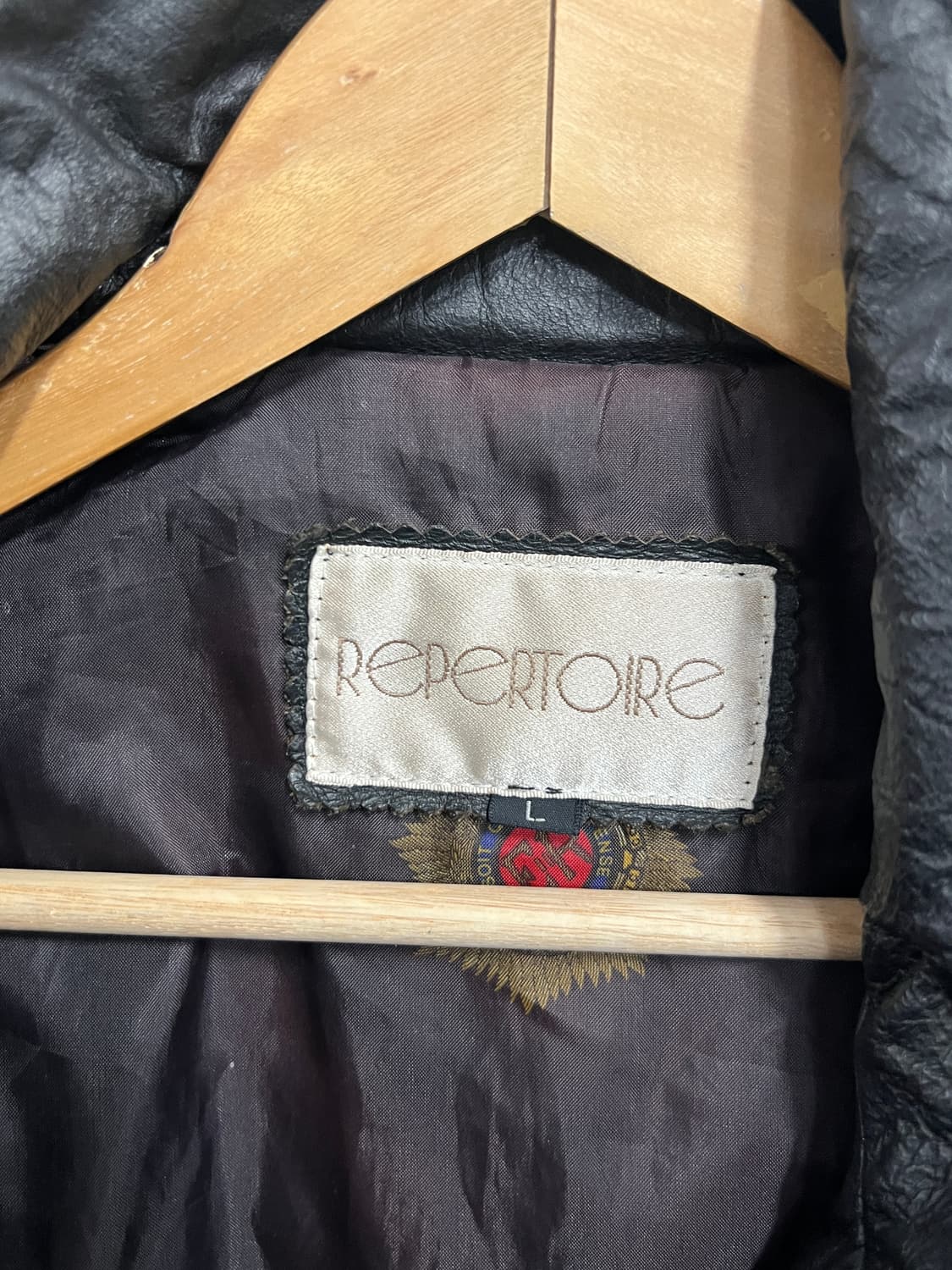 90s Vintage 빈티지 하이넥 봄버 소가죽 자켓 상품이미지4