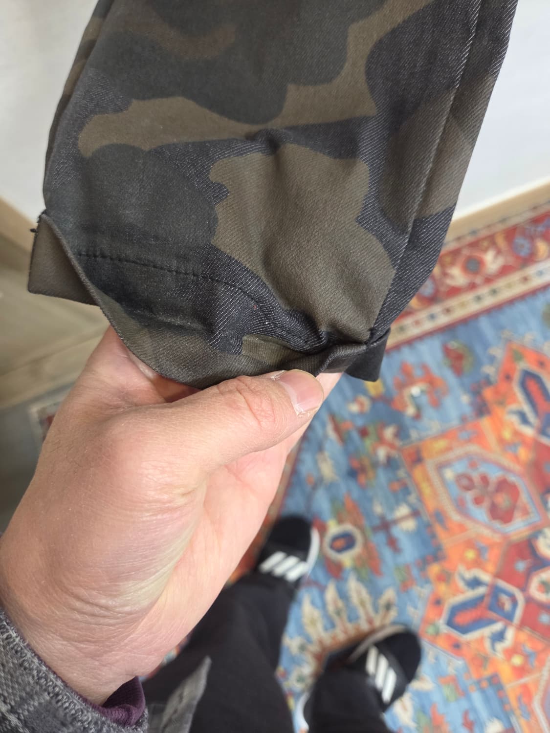 자라 코팅 카모 팬츠 32 스키니핏 상품이미지8