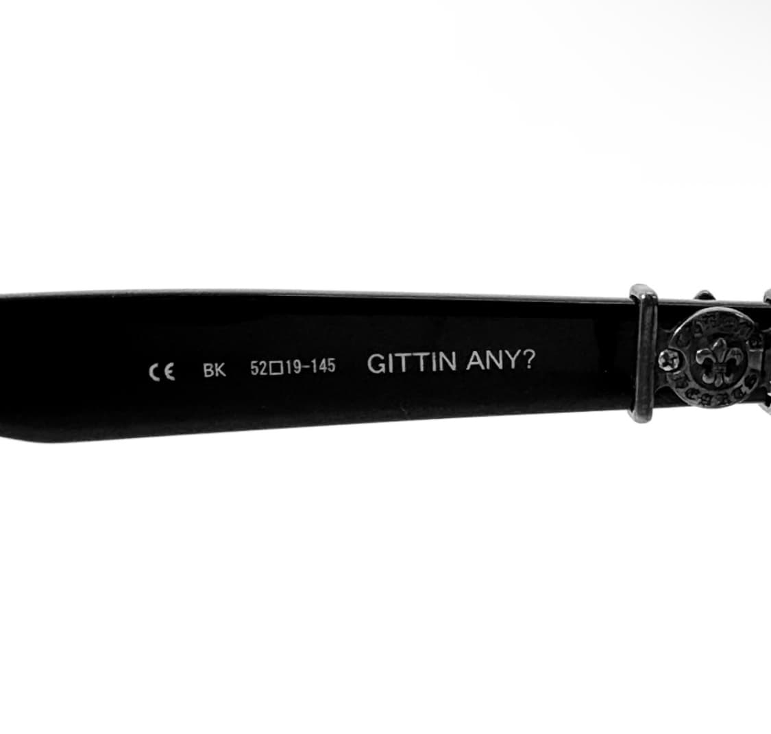 크롬하츠 지티아니 Gittin Any 안경 테 아시안핏 은장 블랙 상품이미지6