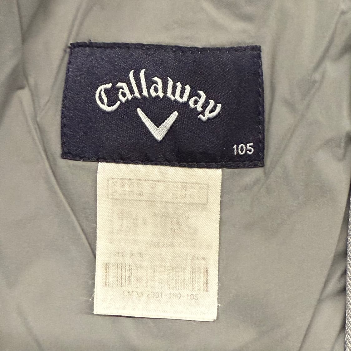 [정품/105] 캘러웨이 바람막이 점퍼 그레이 b17 상품이미지5