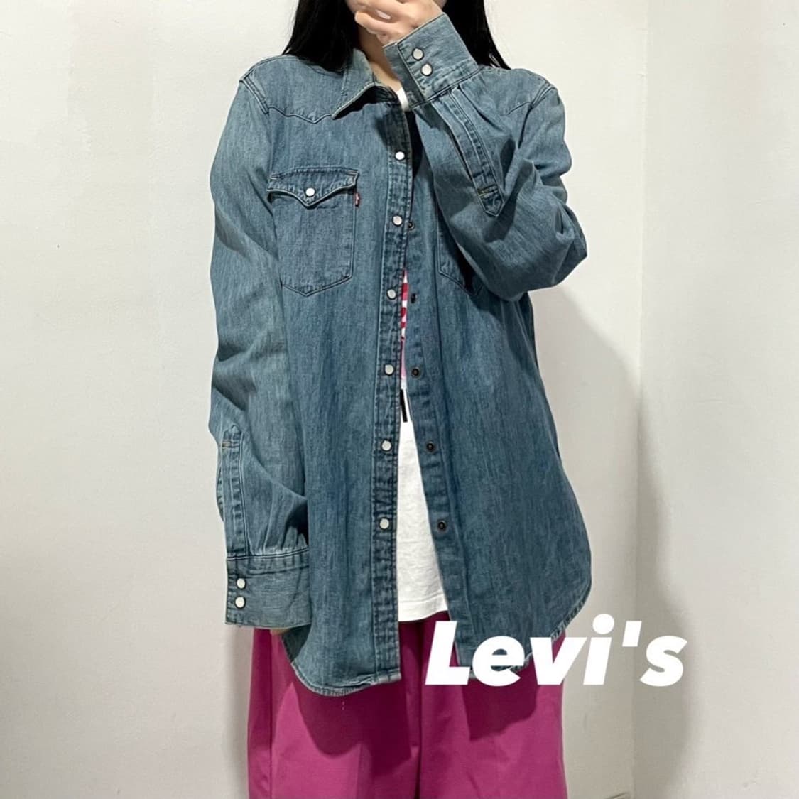 리바이스 웨스턴 데님 셔츠 상품이미지1