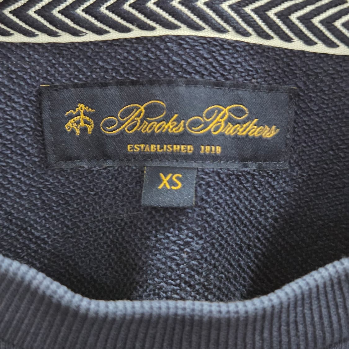 브룩스브라더스 자수 맨투맨 네이비 XS 상품이미지4