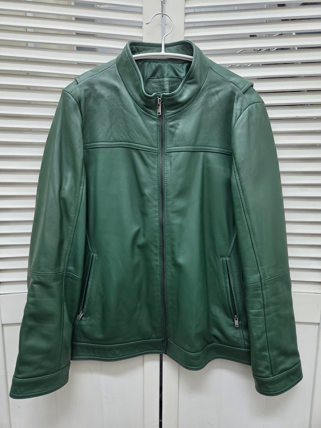 폴리스 딥그린 양가죽 자켓 상품이미지1