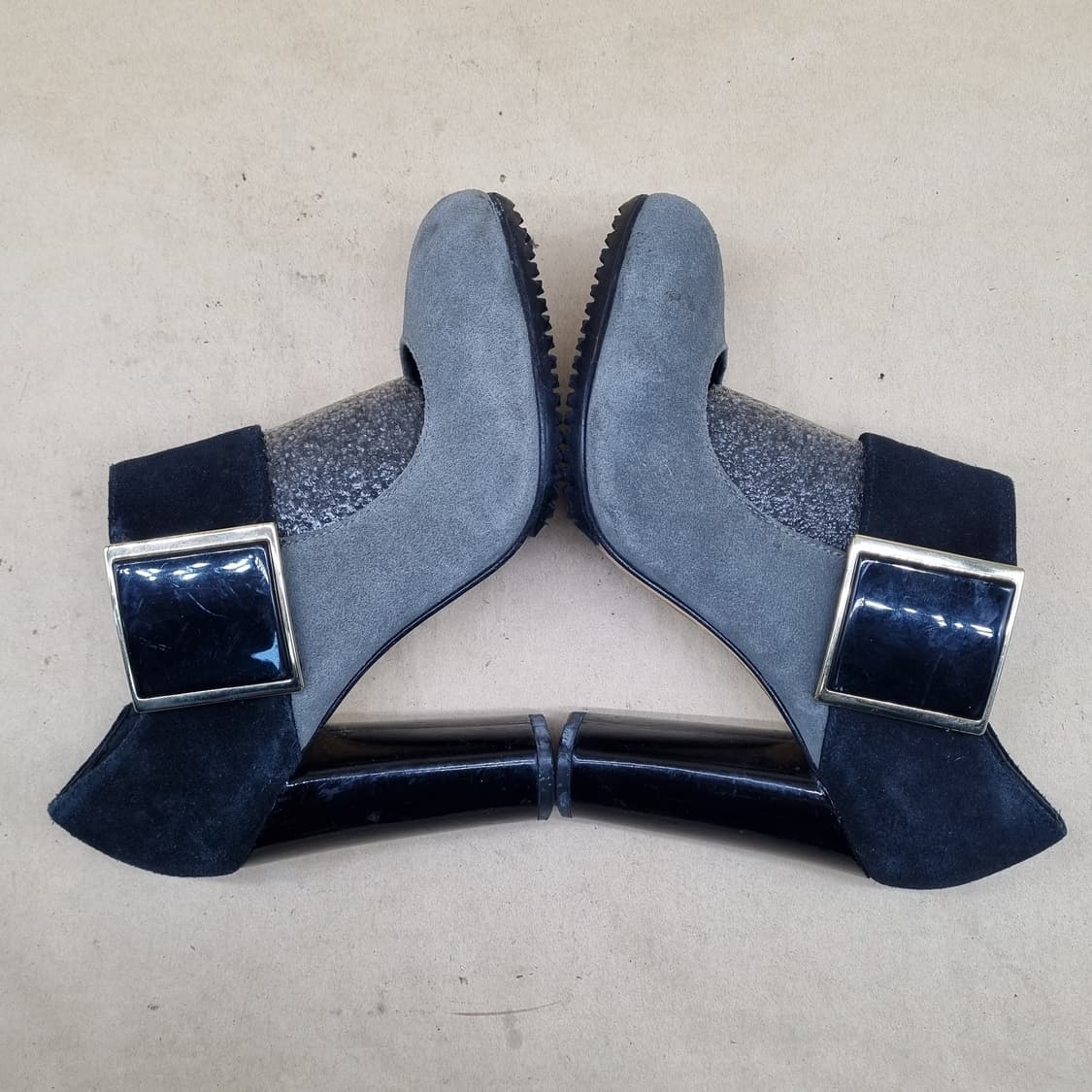 토리버치 스웨이드 여성 하이힐 6.5 235 굽10 상품이미지5